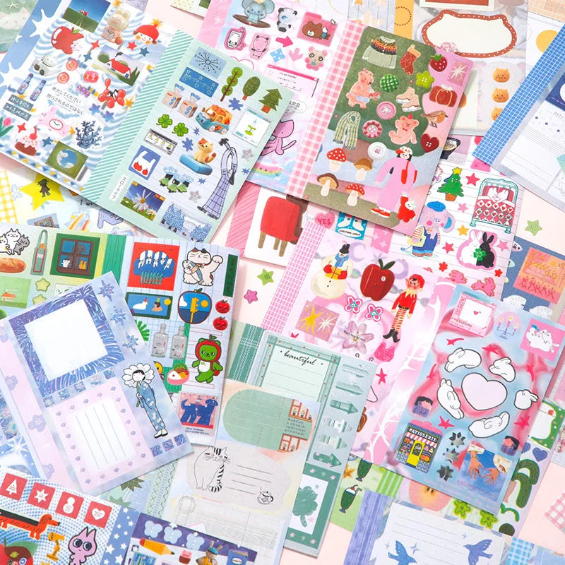 Korean Dual M5 Sticker Book ♡ Kawaii Scrapbook Essentials