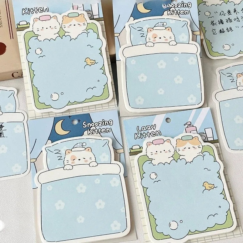 Soft Days Cloud Cat Sticky Notes ♡ Cute Memo Pads