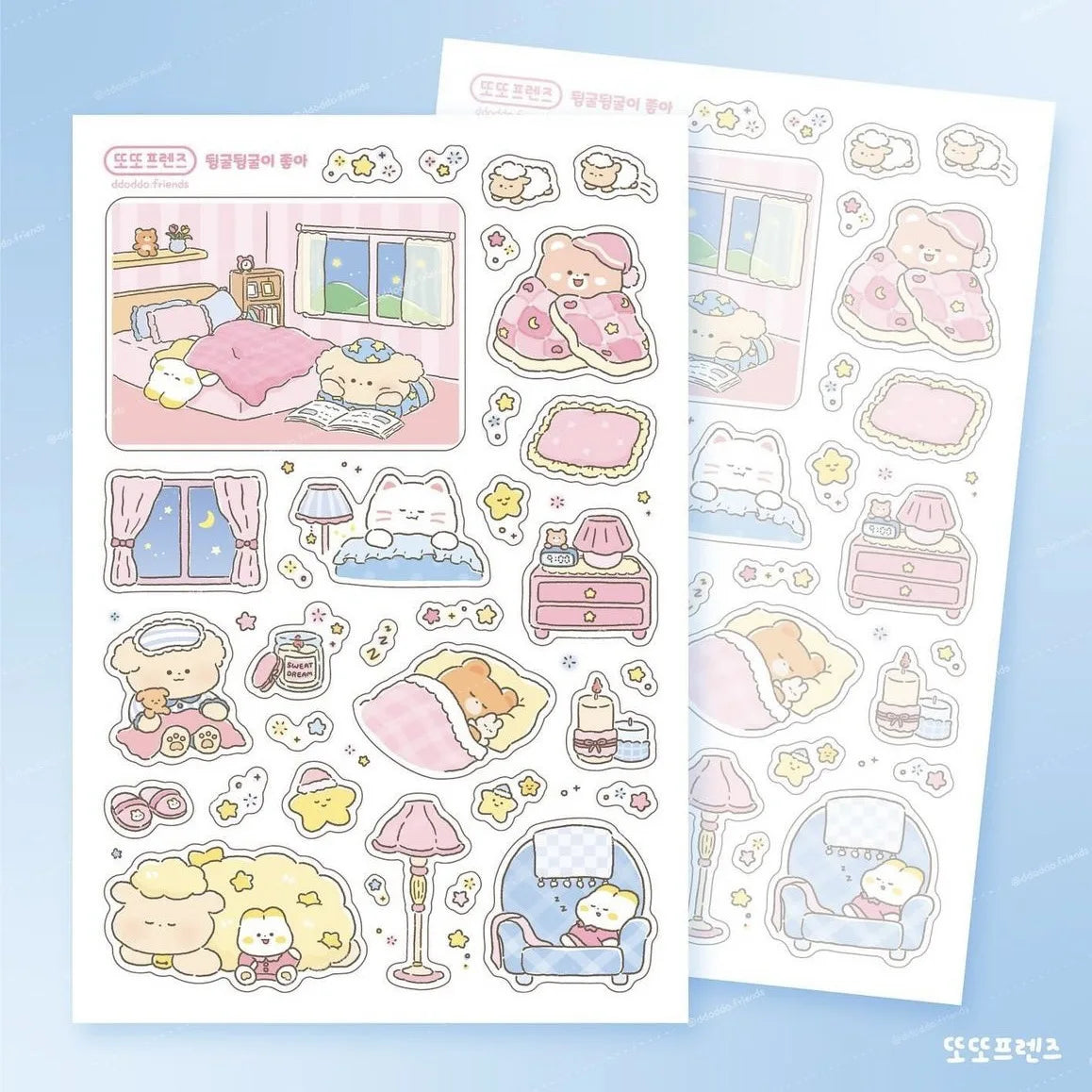 Cute Cartoon Bear Sticker Sheets ♡ Cozy Journal & Planner Stickers