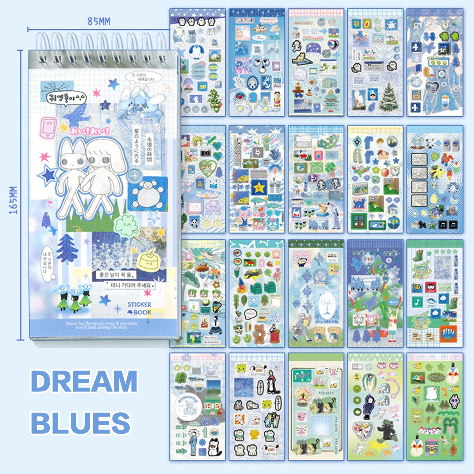 Korean Dual M5 Sticker Book ♡ Kawaii Scrapbook Essentials