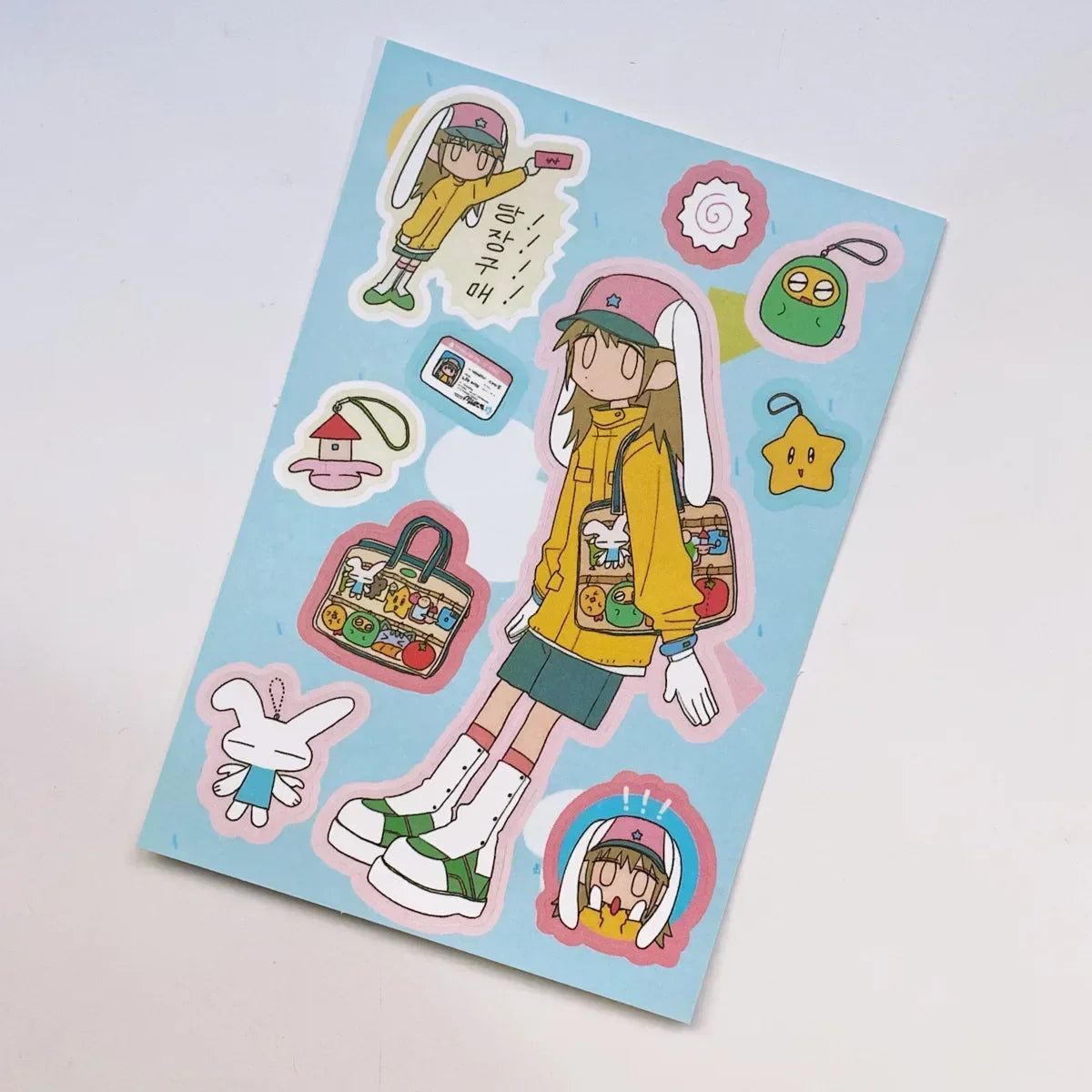 Angel Girl Sticker Set ♡ Soft Pink Korean-Inspired Stickers