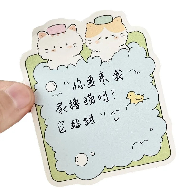 Soft Days Cloud Cat Sticky Notes ♡ Cute Memo Pads