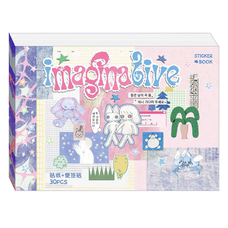 Korean Dual M5 Sticker Book ♡ Kawaii Scrapbook Essentials