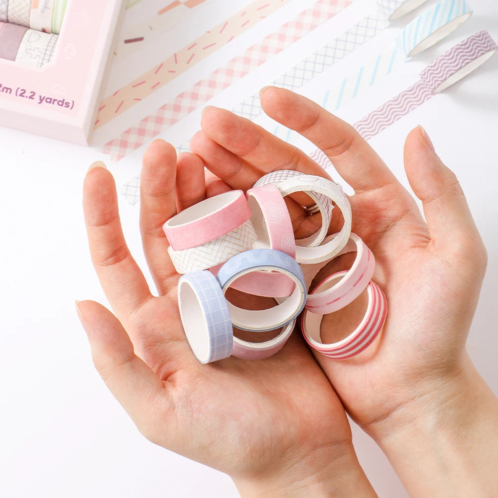 Simple Thin Washi Tape Set (20 Rolls) ♡ Soft Pastel Decor