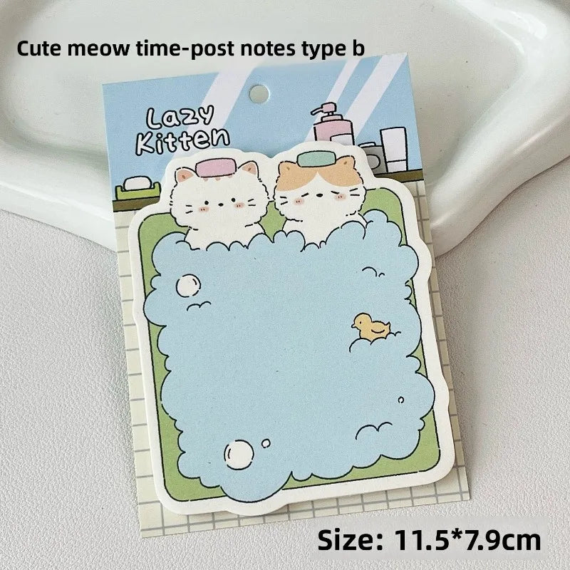 Soft Days Cloud Cat Sticky Notes ♡ Cute Memo Pads