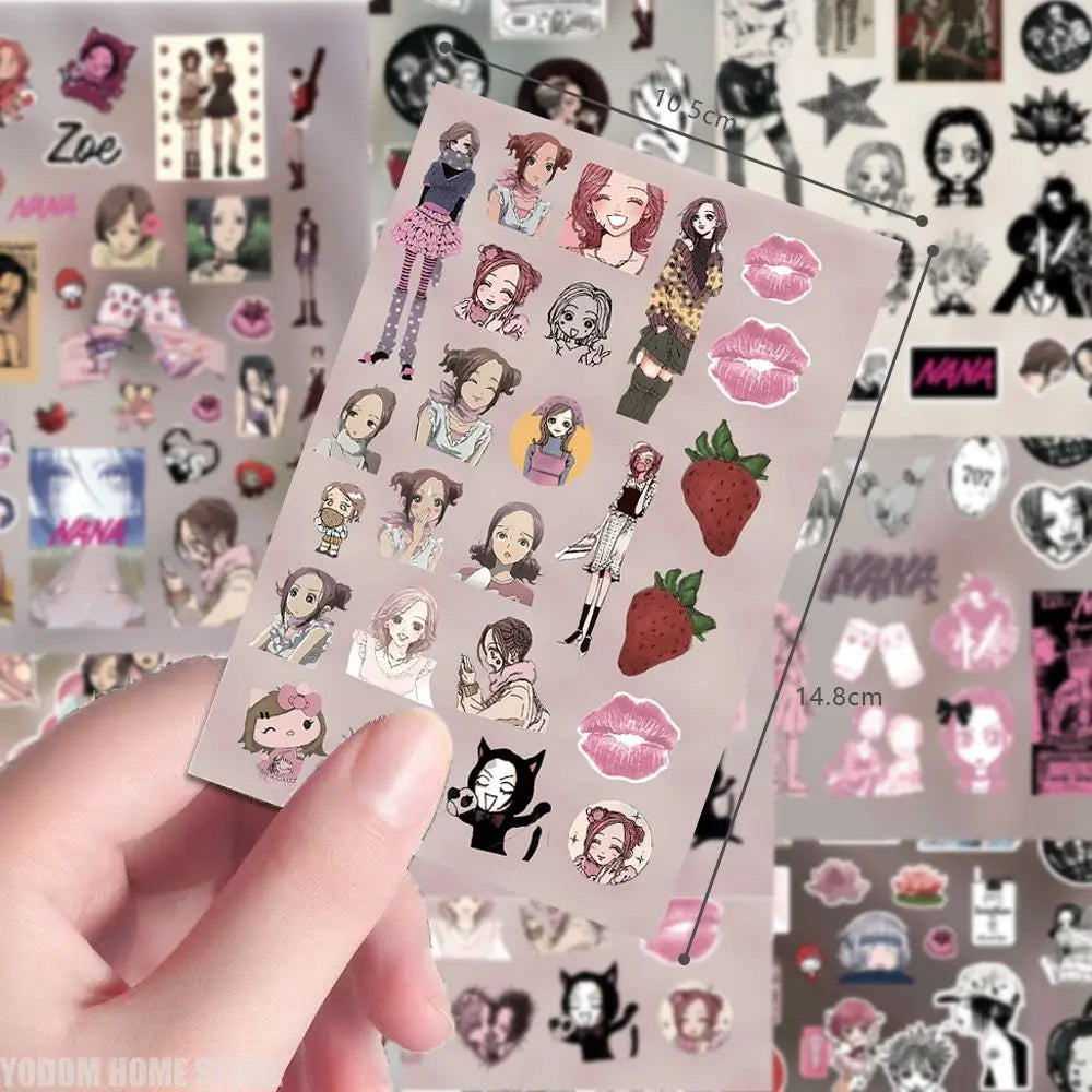 NANA Anime Sticker Set ♡ Komatsu Nana Aesthetic Decals (8 PCS)