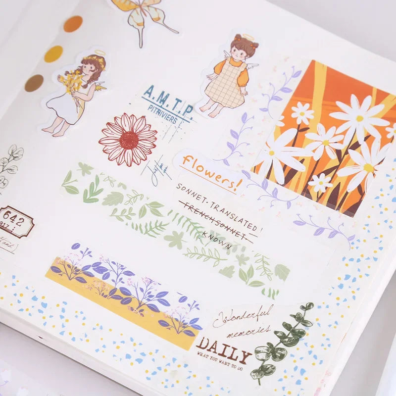 Kawaii Transparent Sticker Tape ♡ Decorative Washi Roll Set (5 Rolls)