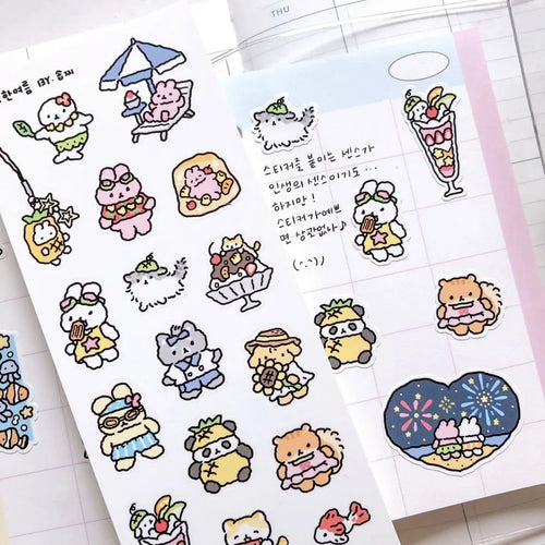 Cute Rabbit Graffiti Stickers ♡ Kawaii Scrapbook Set