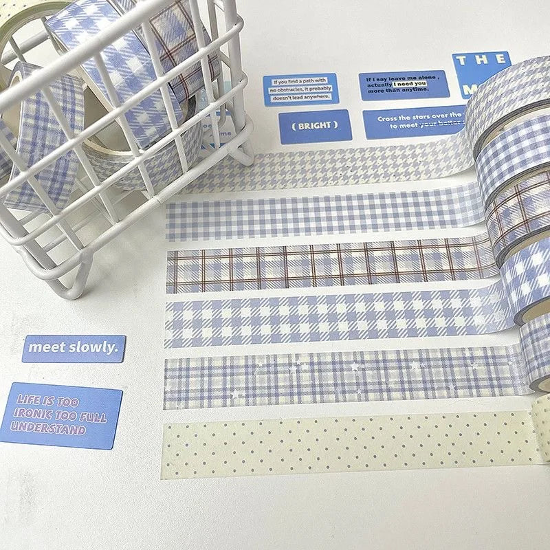 Soft Days Cherry Star Washi Tape ♡ 6-Piece Decorative Journaling Set