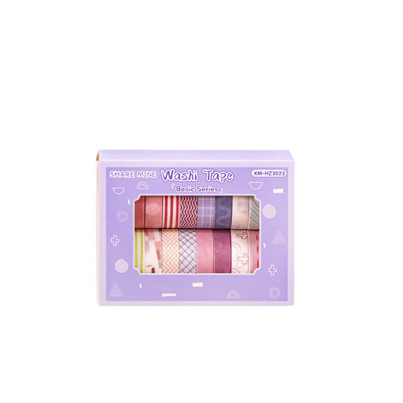 Simple Thin Washi Tape Set (20 Rolls) ♡ Soft Pastel Decor