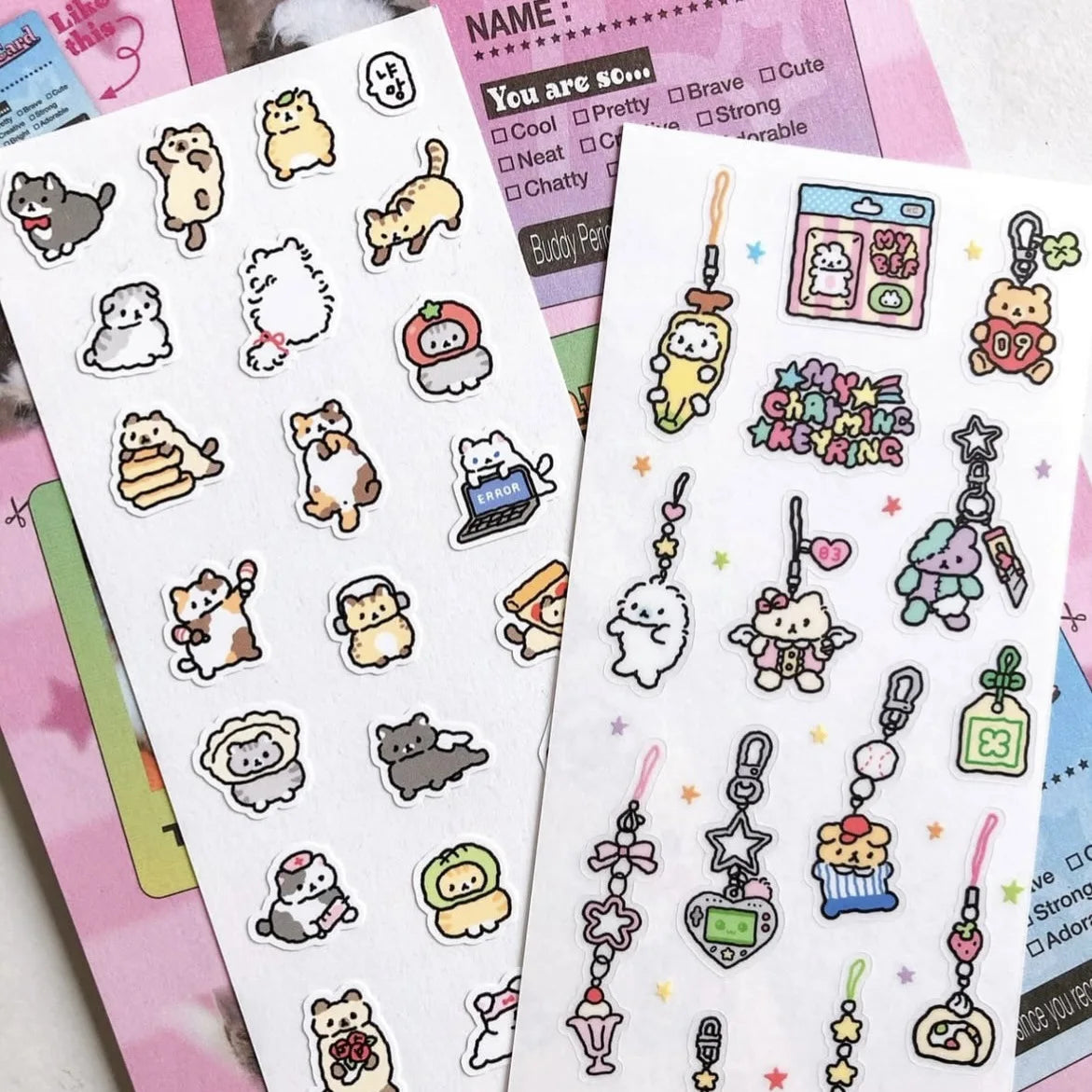 Cute Rabbit Graffiti Stickers ♡ Kawaii Scrapbook Set