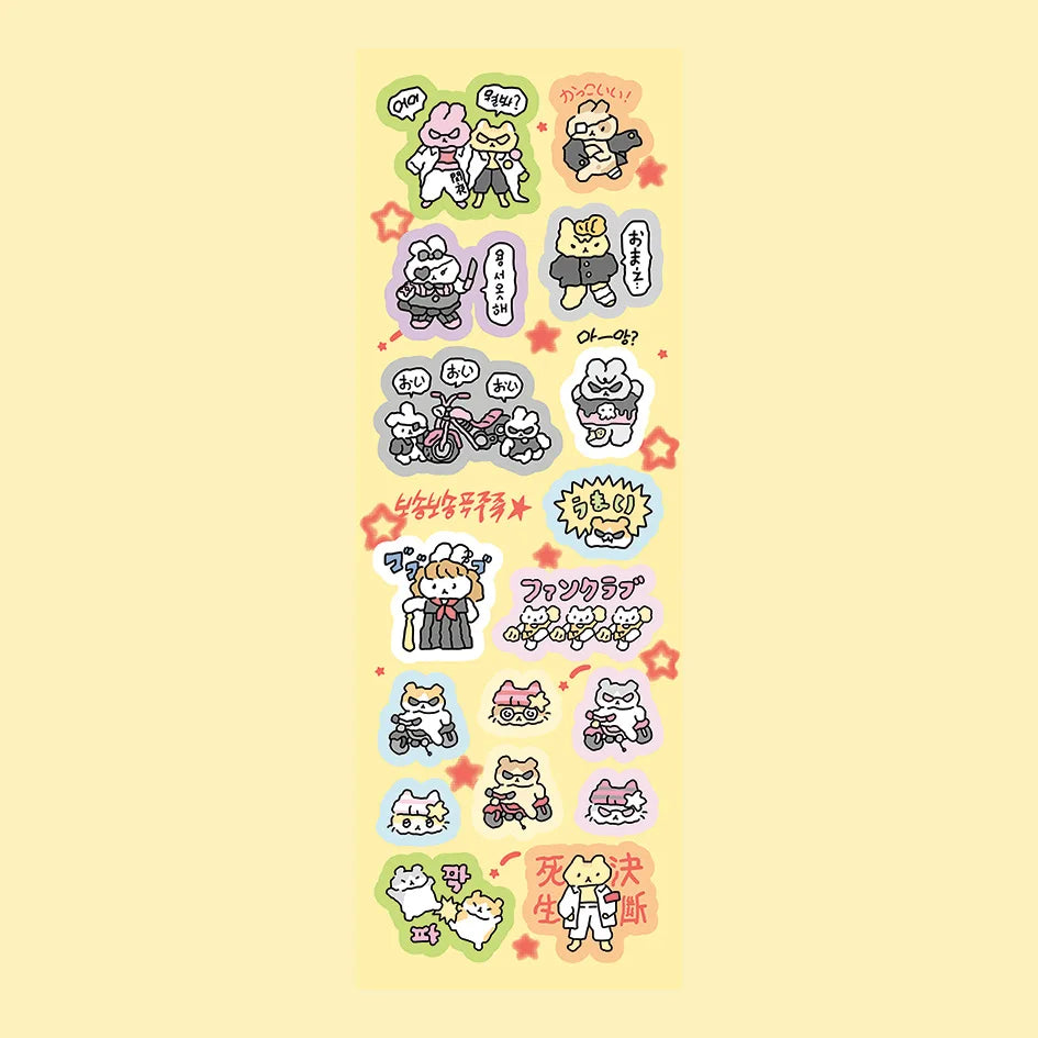 Cute Rabbit Graffiti Stickers ♡ Kawaii Scrapbook Set