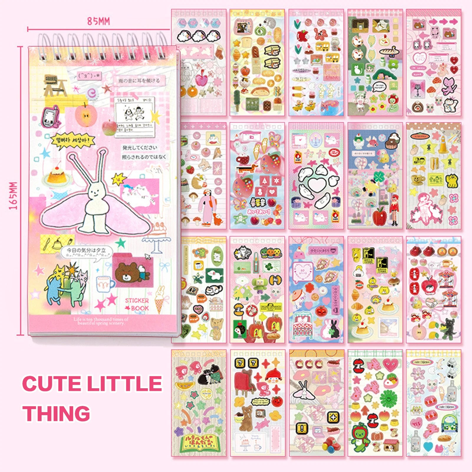 Korean Dual M5 Sticker Book ♡ Kawaii Scrapbook Essentials