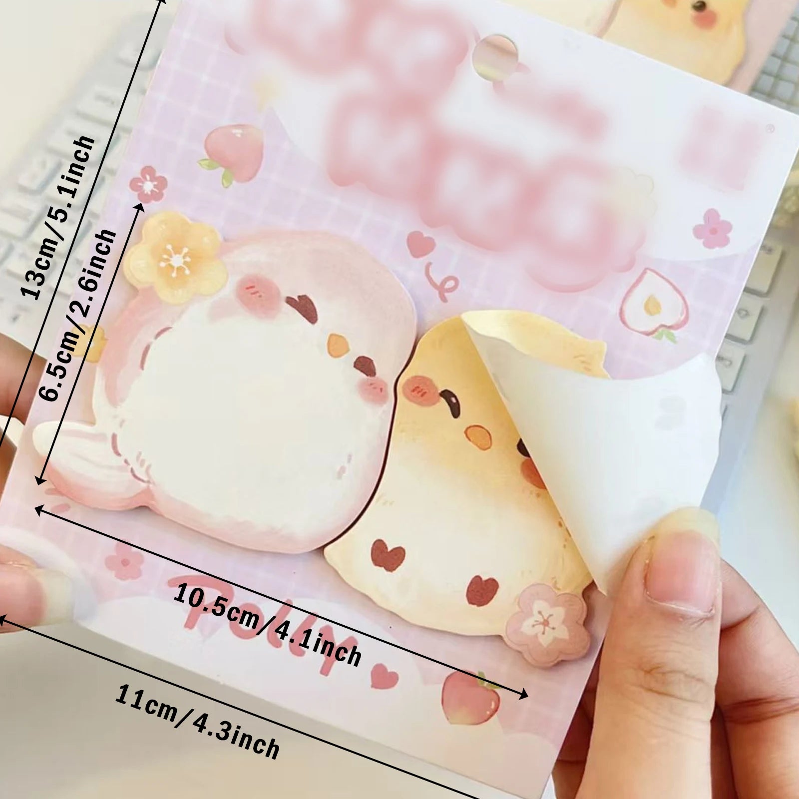 Soft Days Animal Sticky Notes ♡ 20-Sheet Cute Memo Set