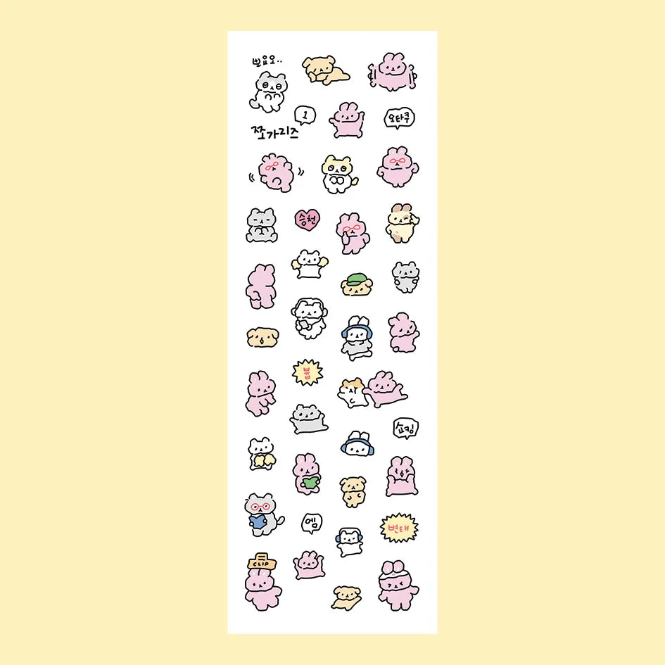 Cute Rabbit Graffiti Stickers ♡ Kawaii Scrapbook Set