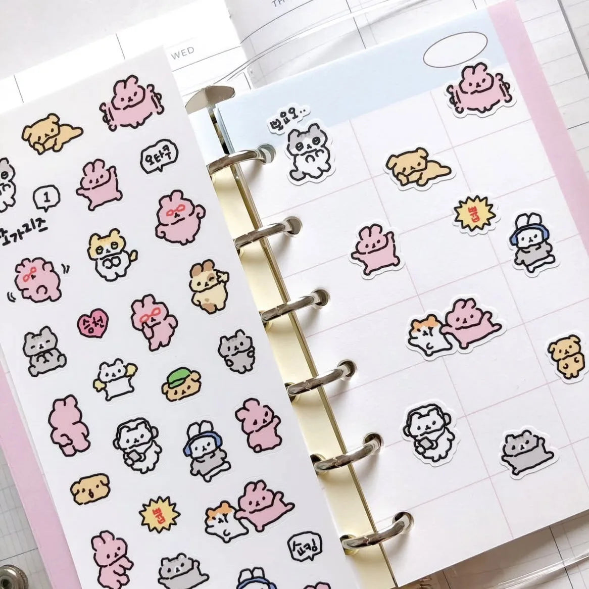 Cute Rabbit Graffiti Stickers ♡ Kawaii Scrapbook Set
